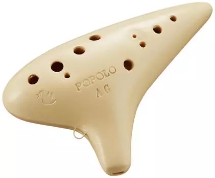 POPOLO Окарина слоновая кость S-AG (Альт G) слоновая кость