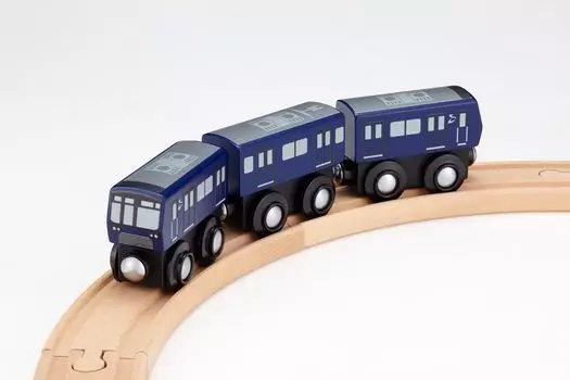 Popondetta mokuTRAIN Sagami Railway 21000 Series Деревянные рельсы, скрученные вручную, без японского языка, для детей от 3 лет и старше, игрушка, игрушка, транспортное средство, батарейки, поезд, MOK-048