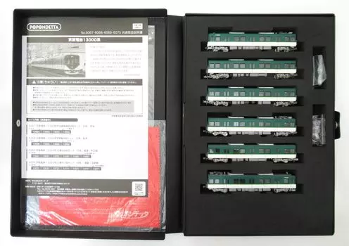 Popondetta N Gauge Keihan Electric Railway 13000 Series 30 Series Set 6069 Модель поезда из 6 вагонов