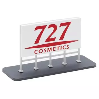 Popondetta N gauge open signboard seven to seven 8710 diorama supplies