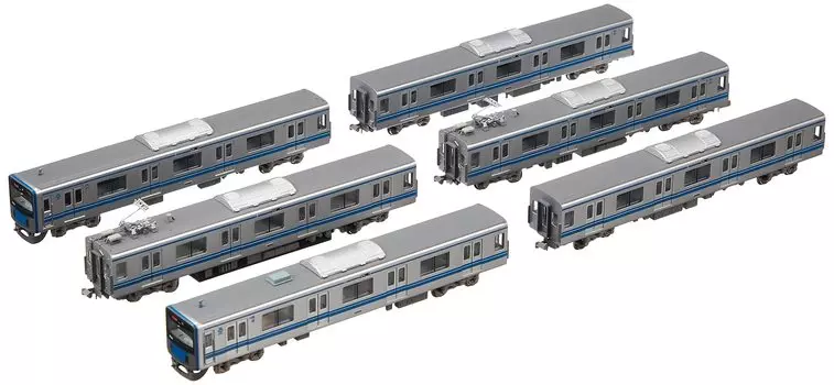 Popondetta N Gauge Seibu 20000 Series Ikebukuro Line Specification Basic Set 6017 Railway Model Train 6-Car серый