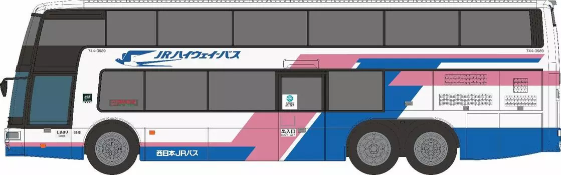 Popondetta Серия Автобусов Aero King West Japan JR Bus Tokaido Дневной Экспресс 8306 Диорамный Продукт 1/150