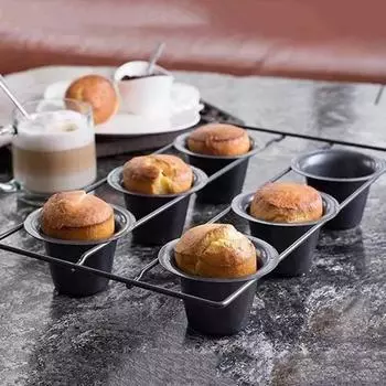 Форма для кексов Popover с антипригарным покрытием, форма для выпечки кексов и маффинов для духовки, вертикальная конструкция чашки