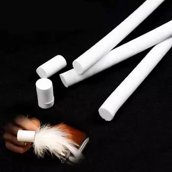 Поппер-стример 10 мм х 1 м, пенопласт EVA, белый бас-поппер, цилиндр из пеноматериала для завязывания мушек 10*1mm