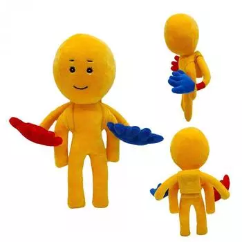 Poppy Playtime Player плюшевая игрушка Huggy Wuggy Peluche игрушка страшная кукла домашний декор игровой персонаж ужас страшная кукла детский подарок на день рождения 25cm жёлтый