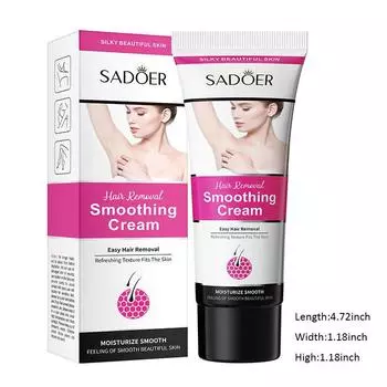 Попрощайтесь с нежелательными волосами с помощью нашего безопасного и нежного крема для депиляции. 50g