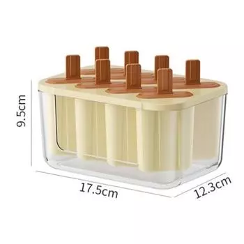 Popsicles Molds 8pcs Popsicle Molds Easy-Release BPA-free Popsicle Maker Molds Ice Pop Molds Homemade Popsicle Ice Pop Maker коричневый