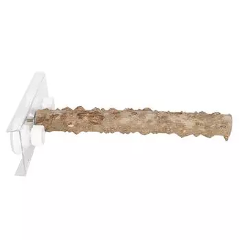 Попугаи уличные переносные деревянные жердочки 30 см для домашних животных и птиц, стоячая штанга с присоской