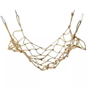 Попугай качели веревка птицы подвесная сетка для скалолазания с крючком гамак птицы подставка лестница птицы жевание играющие игрушки для спортзала 30X20CM