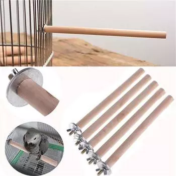 Попугай Pet Деревянная Подвесная Стойка Стойка Игрушка Попугай Ветвь Насесты для клетки для птиц One size коричневый древесины