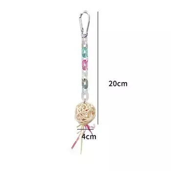 Попугай жевательные нити Птица попугайчик укус молярные игрушки клетка для домашних животных для птиц подвесная жевательная игрушка принадлежности для птиц игрушки для птичьей клетки товары для животных as the picture