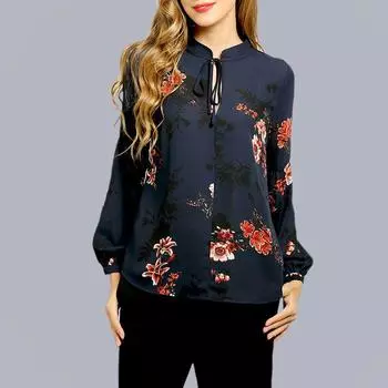 Popular Autumn Women s Lace up Tops Undershirt Color L