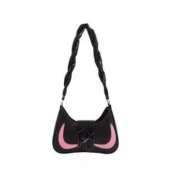 Популярные сумки ins премиум сумка через плечо 2024 сумки женские сумки окрашенные женские сумки чёрный