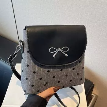 Popular Bow Bag Women s New Trendy Fashion Crossbody Bag Ins High-end Single-shoulder Bucket Bag