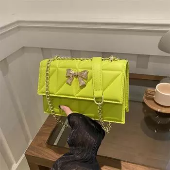 Popular butterfly magnetic buckle underarm bag women s 2024 autumn and winter new foreign style small square bag single shoulder messenger чёрный