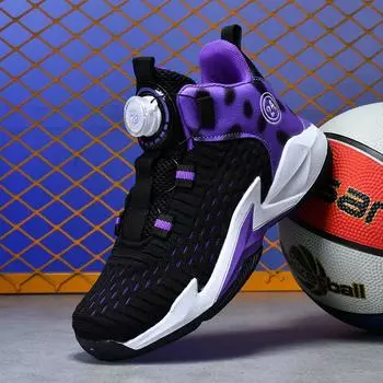 Popular children s basketball shoes mesh breathable boys shoes 2025 new spring and autumn middle school children s primary school sneakers 31