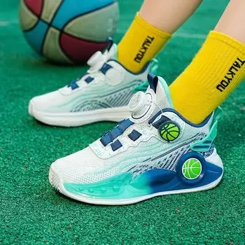 Popular children s basketball shoes summer professional running shoes adolescent students boys breathable casual mesh sports shoes 31 фиолетовый