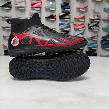 Popular football shoes high-top assassin professional game sneakers adult student training broken nail football shoes 35