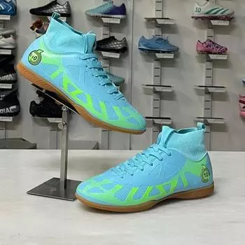 Popular football shoes high-top new long and short nail sneakers foreign trade large size 46 boys adult sports shoes 35