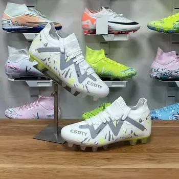 Popular football shoes men s and women s professional training competition shoes non-slip and wear-resistant long nails broken nails training spo 32