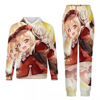 Popular Game Genshin Impact Hoodie Pants Suit 3D Print Men Women Adult Jogging Tracksuit Outfits Casual Men s Clothing 2pcs Sets S