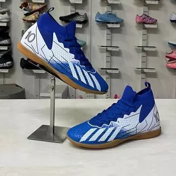 Popular high-top football shoes broken nails boys and girls school professional training shoes long nails assassin foreign trade football shoes 35