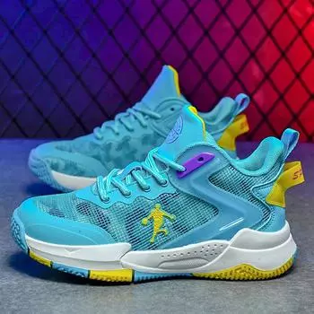 Popular male and female students new mesh children s basketball shoes medium and large children s non-slip breathable sports shoes 31