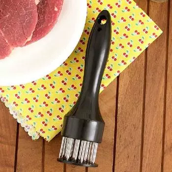 Popular Meat Tenderizer Meat Cooking Needle With Stainless Steel Kitchen Tools Profession Convenience Practical High Quality 1PC kitchen Supplies чёрный