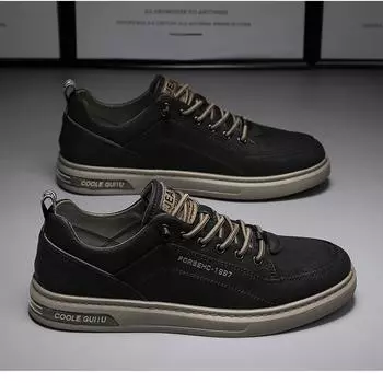 Popular men s shoes autumn new men s casual leather shoes trend versatile sports little white board shoes Korean version men s trendy shoes 39