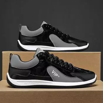 Popular men s shoes spring and summer fashion breathable mesh sports flat shoes youth trend versatile casual Doudou shoes 39 бежевый