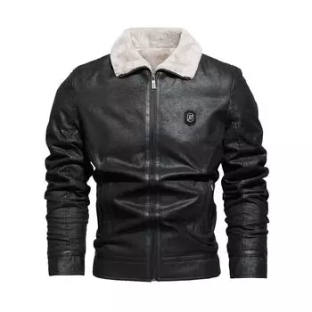 Популярная мужская приталенная замшевая куртка, стильный повседневный стиль с лацканами L