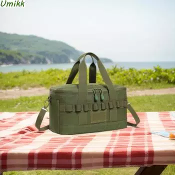 Популярная прочная сумка для ланча на открытом воздухе, большая вместимость, сумка для пикника на открытом воздухе, изолированная коробка для ланча для кемпинга, пикника, пляжа, работы, поездки разноцветный