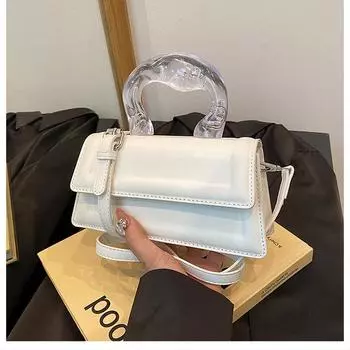 Популярная популярная сумка 2024 года, новая модная сумка через плечо с высокой текстурой, сумка в иностранном стиле чёрный