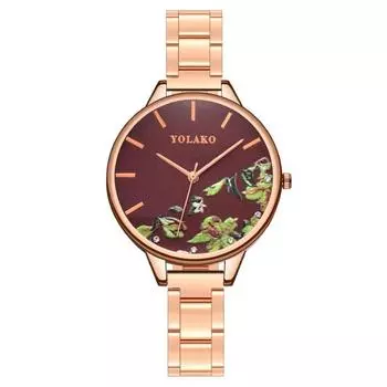 Popular Printed Fashion Ladies Watch Women s Watch Quartz Steel Belt белый