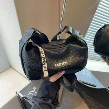 Популярный однотонный простой дизайн осень-зима зарубежный стиль модная повседневная сумка-тоут через плечо сумка-пельмень