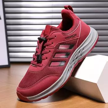 Popular spring and autumn breathable mesh elderly shoes comfortable walking shoes non-slip lightweight mother shoes father shoes 36