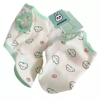 Popular Spring Summer Small Puppy Dog Clothing Kitten Clothing Pet Vest Schnauzer Bigbear Pomeranian Teddy S (recommended 2-2 kg)