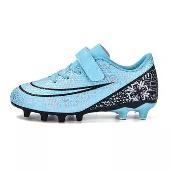 Popular TF children s football shoes low-top Velcro primary school students game training shoes long broken nails sports shoes 29