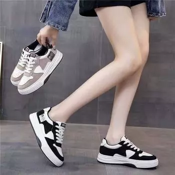 Popular thick-soled cotton warm casual sports shoes for women 2025 new niche ins versatile little white shoes cotton shoes for women 35