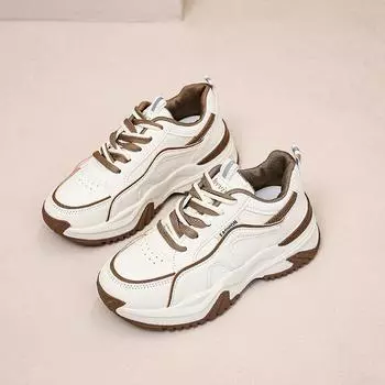Popular thick-soled fried street dad shoes women s spring and autumn ins tide little white shoes 2025 new versatile casual sports shoes 35