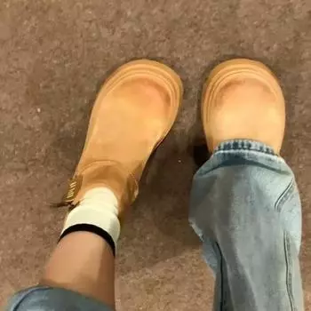 Популярные зимние ботинки на толстой подошве для женщин, зимние новые утолщенные теплые бархатные нескользящие короткие ботинки на молнии, хлопковая обувь, хлопковые ботинки 35