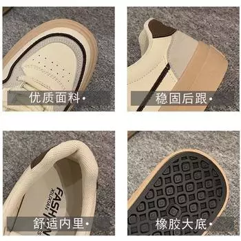 Popular thick-soled versatile little white shoes women s 2024 new summer and autumn niche design sense fashion board shoes Korean version casual shoes 35 синий