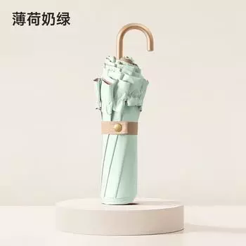 Popular, three-fold small gold hook color glue solid color umbrella parasol little princess lace sun umbrella advanced