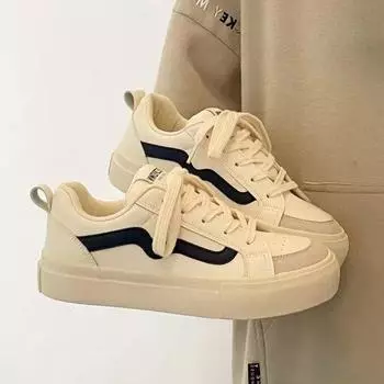 Popular Xiaoxiangfeng pink board shoes women s spring 2025 new thick-soled design sense niche versatile casual board shoes 35 розовый