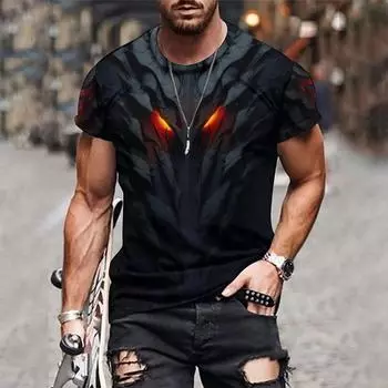 Популярная 3D-футболка с инновационным дизайном - вдохновленная темной и механической броней S