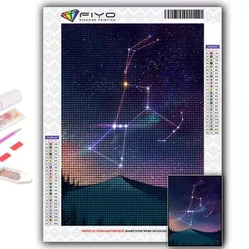Популярная 5D Diy вышивка крестиком художественная картина «Луна и звездное небо» полная дрель набор для вышивки крестом Наклейка на стену домашний декор Full Round 20X30CM