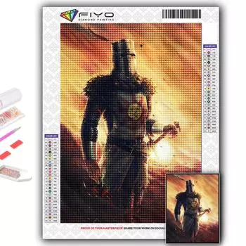 Популярная 5D Diy вышивка крестиком игра Dark Souls живопись полная дрель набор для вышивки крестом Наклейка на стену домашний декор Full Round 20X30CM