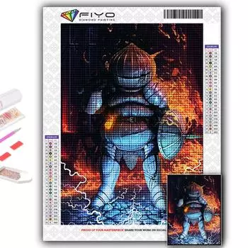Популярная 5D Diy вышивка крестиком игра Dark Souls живопись полная дрель набор для вышивки крестом Наклейка на стену домашний декор Full Round 20X30CM