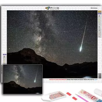 Популярная 5D Diy вышивка крестиком Метеоритный дождь картина полная дрель набор для вышивки крестом настенная наклейка домашний декор Full Round 20X30CM