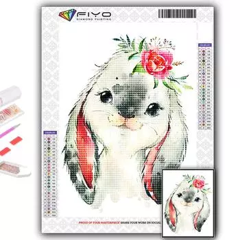 Популярная 5D Diy вышивка крестиком мультфильм маленькие животные живопись полная дрель набор для вышивки крестом Наклейка на стену домашний декор Full Round 20X30CM